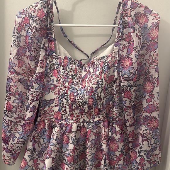 -NWT French connection Fontini Recycled Hallie Halter Peplum Top in summer white - Picture 9 of 14